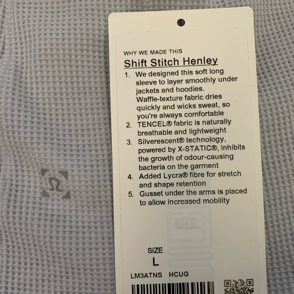 Lululemon Shift Stitch Henley